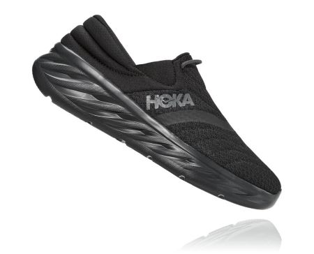 Hoka One One Ora Recovery Shoe 2 - Sandálias Homem Pretas / Pretas | PT-Ug1PRvg